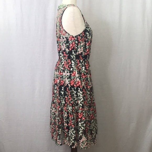 ANTHROPOLOGY HD in Paris Embroidered Emilia Women's Dress Sz 4 - Picture 6 of 11
